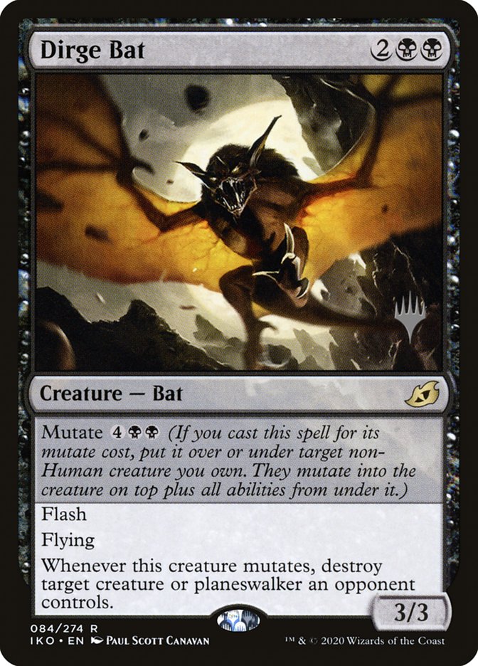 Dirge Bat (Promo Pack) [Ikoria: Lair of Behemoths Promos] | Gaming Infinity