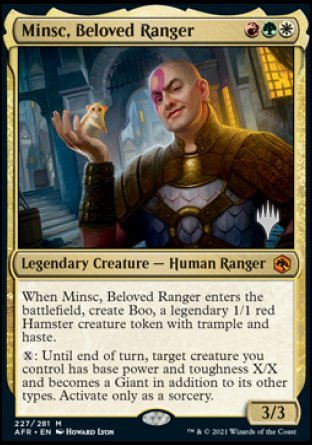 Minsc, Beloved Ranger (Promo Pack) [Dungeons & Dragons: Adventures in the Forgotten Realms Promos] | Gaming Infinity