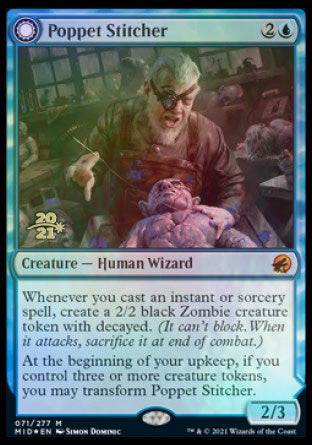 Poppet Stitcher // Poppet Factory [Innistrad: Midnight Hunt Prerelease Promos] | Gaming Infinity