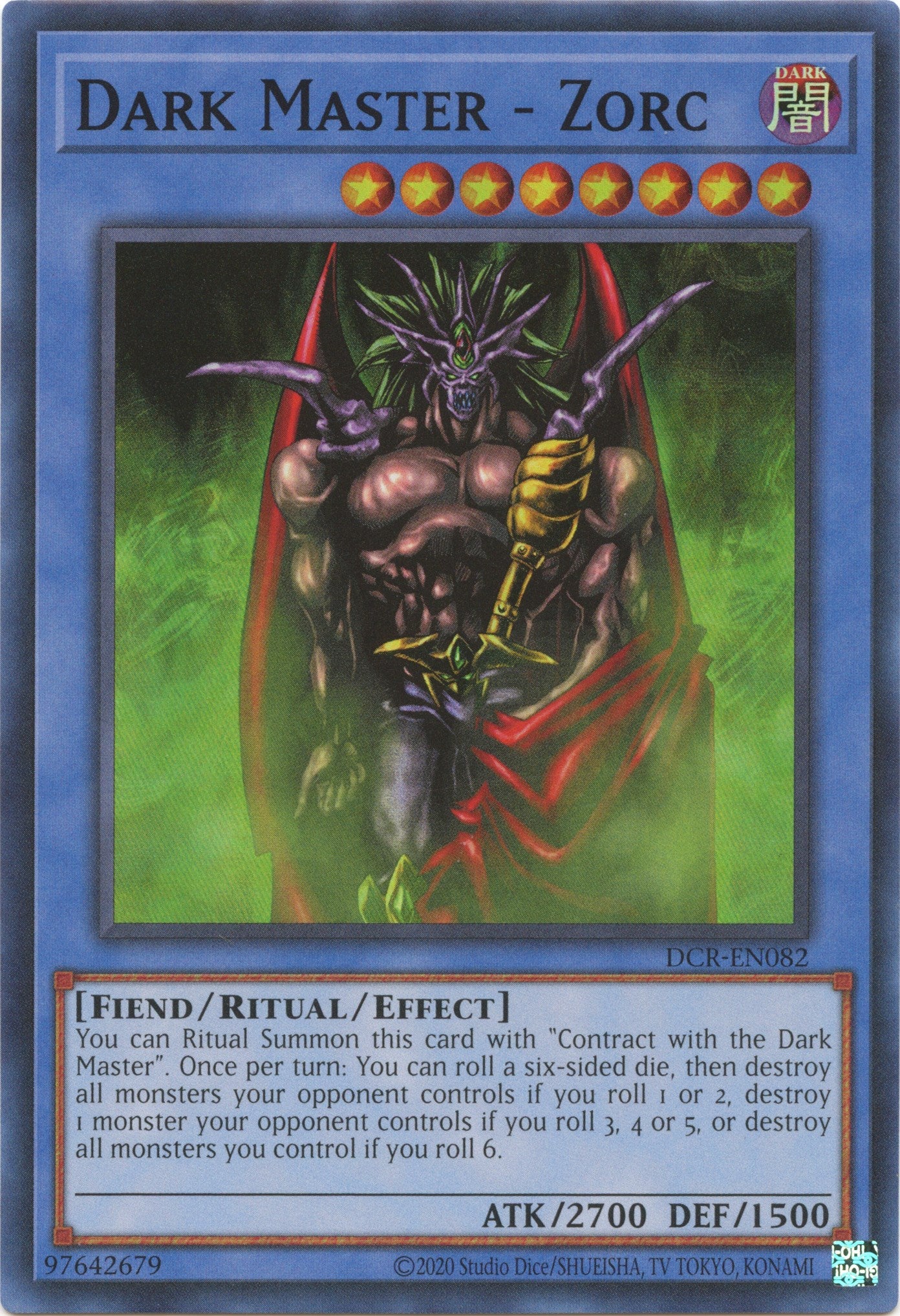 Dark Master - Zorc (25th Anniversary) [DCR-EN082] Super Rare | Gaming Infinity