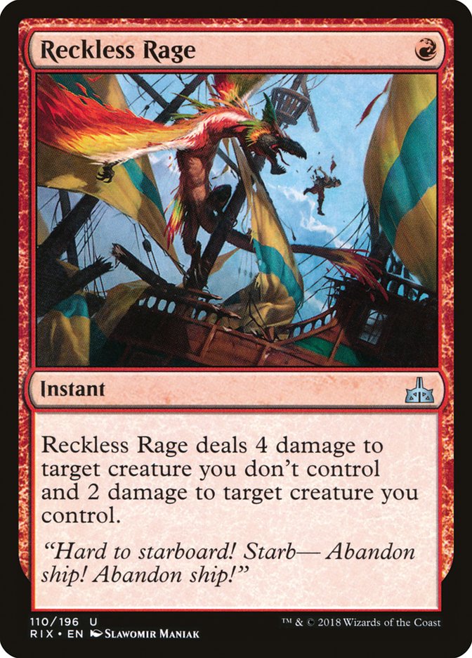 Reckless Rage [Rivals of Ixalan] | Gaming Infinity