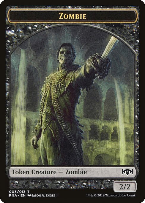 Zombie Token [Ravnica Allegiance Tokens] | Gaming Infinity