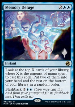 Memory Deluge (Promo Pack) [Innistrad: Midnight Hunt Promos] | Gaming Infinity