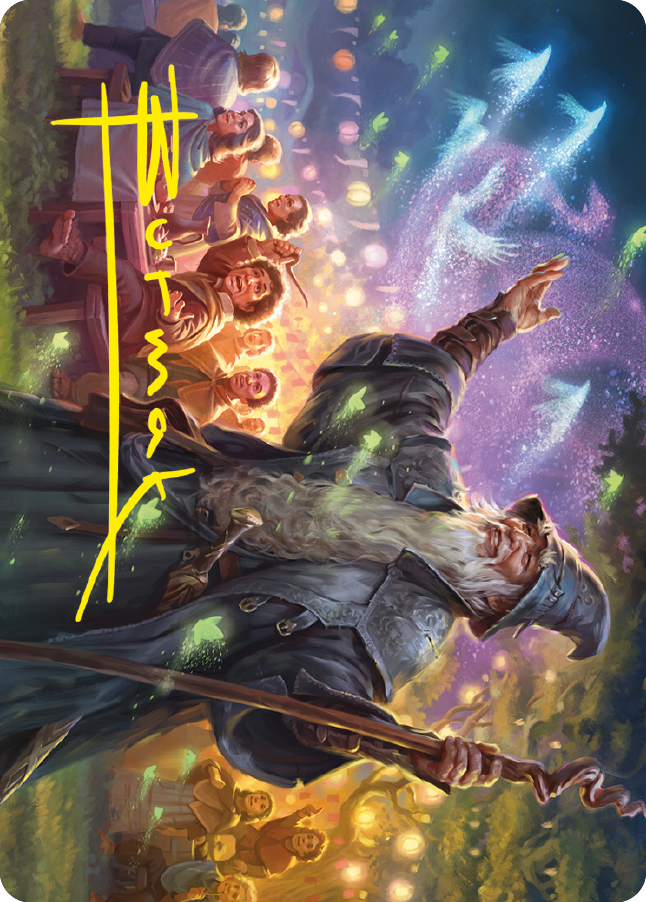 Gandalf, Friend of the Shire Art Card (Gold-Stamped Signature) [The Lord of the Rings: Tales of Middle-earth Art Series] | Gaming Infinity