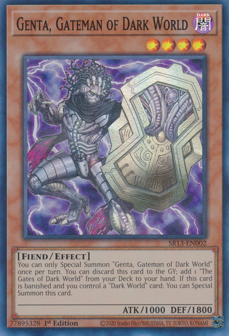 Genta, Gateman of Dark World [SR13-EN002] Super Rare | Gaming Infinity