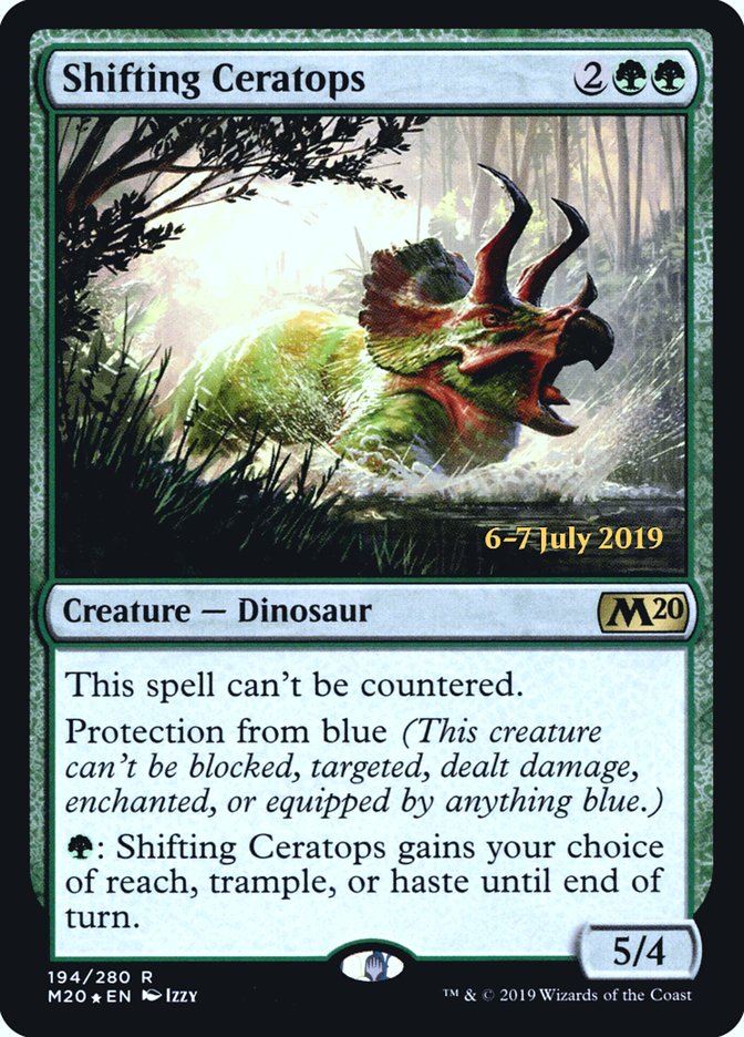 Shifting Ceratops  [Core Set 2020 Prerelease Promos] | Gaming Infinity