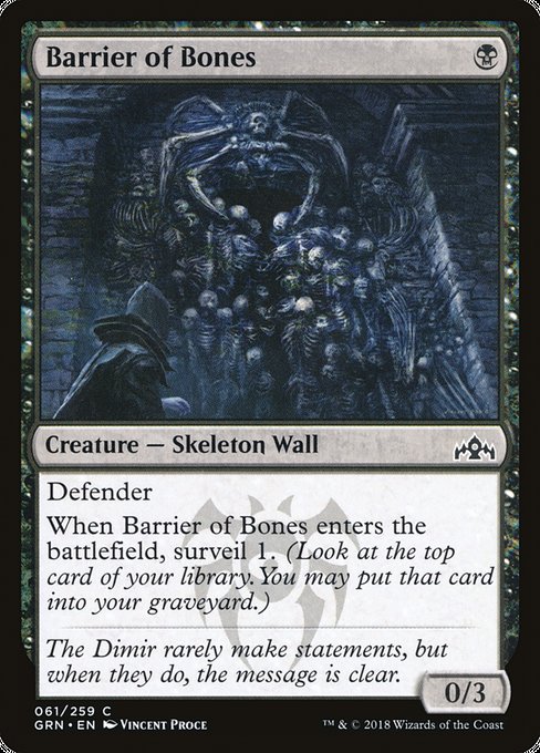 Barrier of Bones [Guilds of Ravnica] | Gaming Infinity