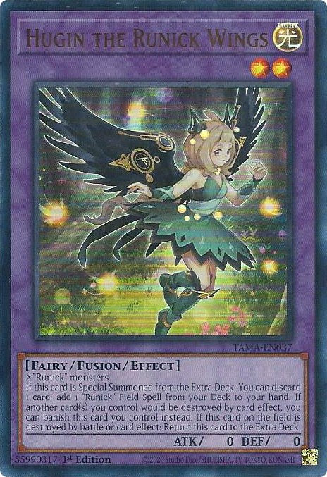 Hugin the Runick Wings [TAMA-EN037] Ultra Rare | Gaming Infinity