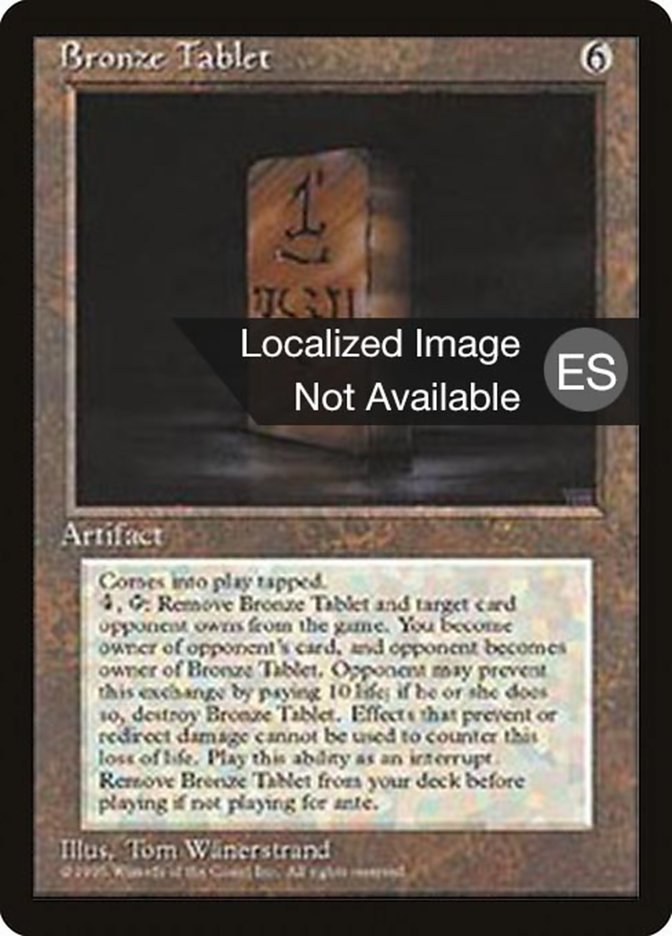 Bronze Tablet [Fourth Edition (Foreign Black Border)] | Gaming Infinity