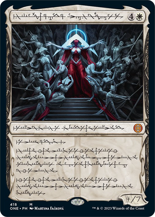 Elesh Norn, Mother of Machines (Phyrexian Step-and-Compleat Foil) [Phyrexia: All Will Be One] | Gaming Infinity