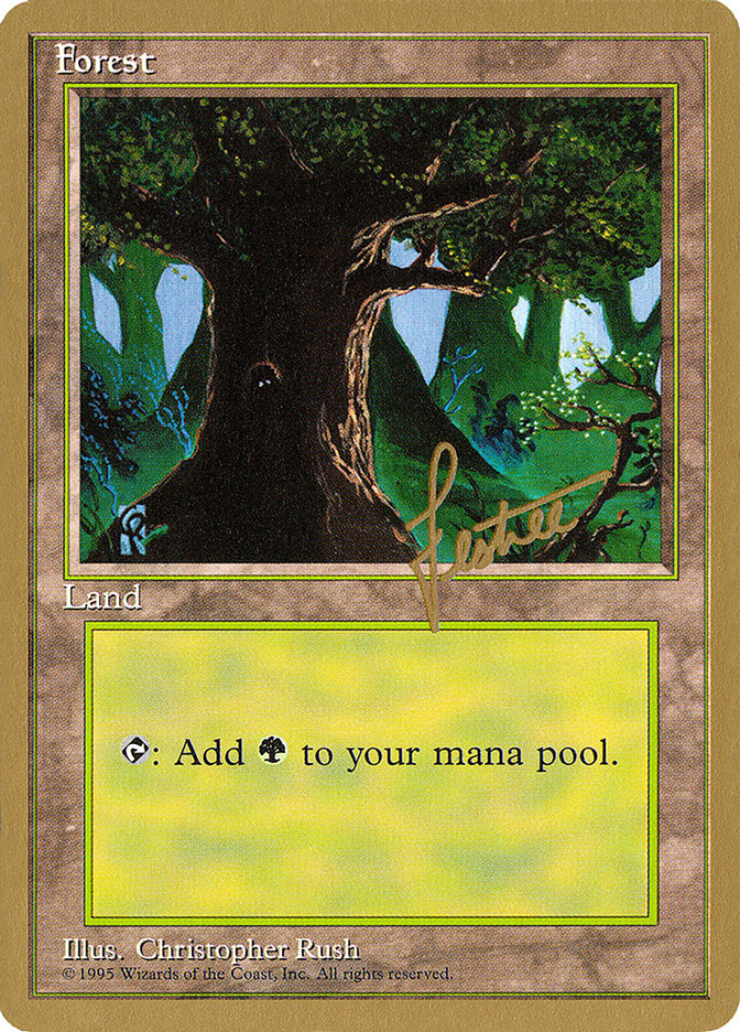 Forest (bl377) (Bertrand Lestree) [Pro Tour Collector Set] | Gaming Infinity