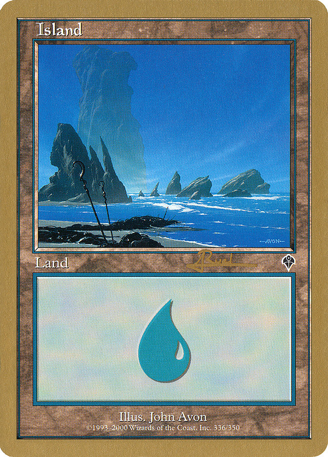 Island (ar336) (Antoine Ruel) [World Championship Decks 2001] | Gaming Infinity