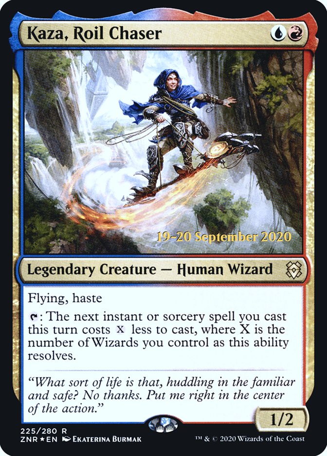 Kaza, Roil Chaser  [Zendikar Rising Prerelease Promos] | Gaming Infinity