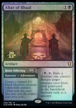 Altar of Bhaal // Bone Offering [Commander Legends: Battle for Baldur's Gate Prerelease Promos] | Gaming Infinity