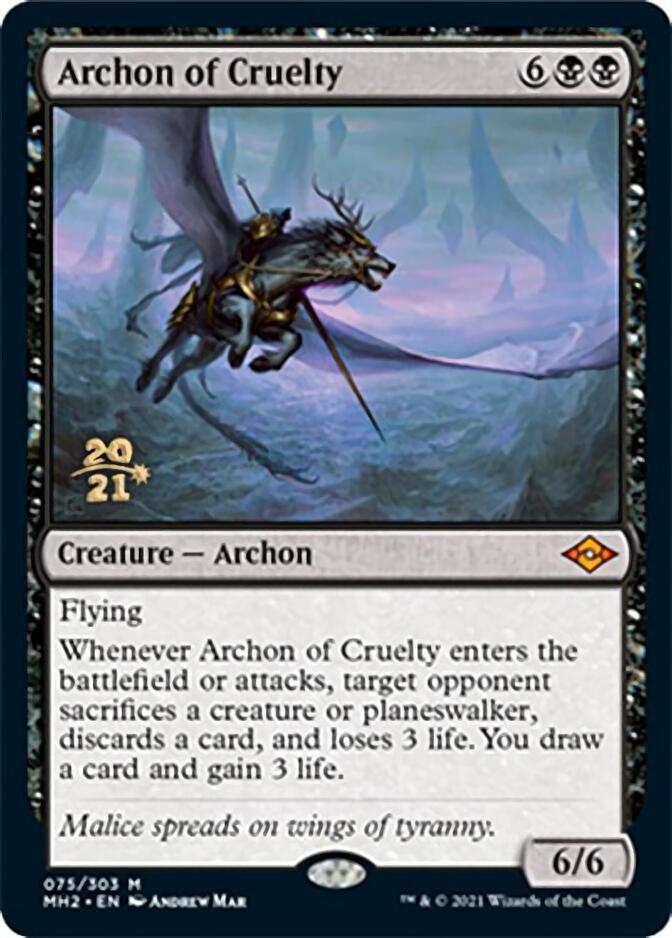 Archon of Cruelty [Modern Horizons 2 Prerelease Promos] | Gaming Infinity