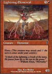 Lightning Elemental [Seventh Edition] | Gaming Infinity