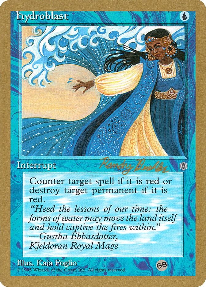 Hydroblast (Randy Buehler) (SB) [World Championship Decks 1998] | Gaming Infinity