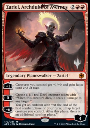 Zariel, Archduke of Avernus (Promo Pack) [Dungeons & Dragons: Adventures in the Forgotten Realms Promos] | Gaming Infinity