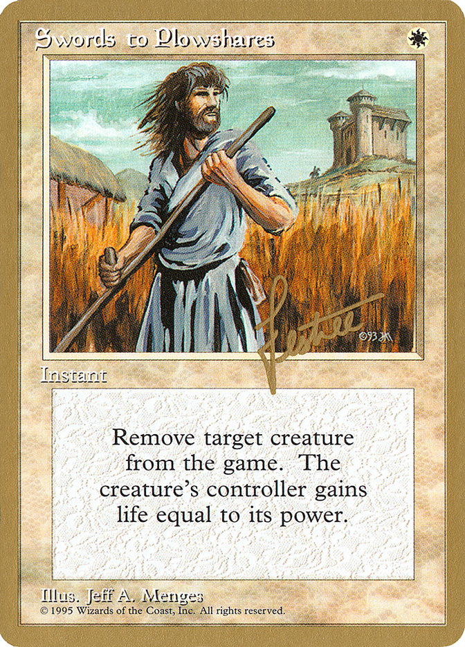 Swords to Plowshares (Bertrand Lestree) [Pro Tour Collector Set] | Gaming Infinity