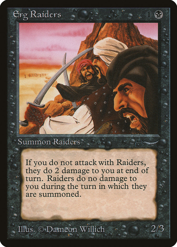 Erg Raiders (Dark Mana Cost) [Arabian Nights] | Gaming Infinity