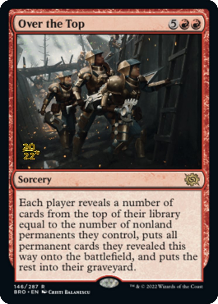 Over the Top [The Brothers' War: Prerelease Promos] | Gaming Infinity