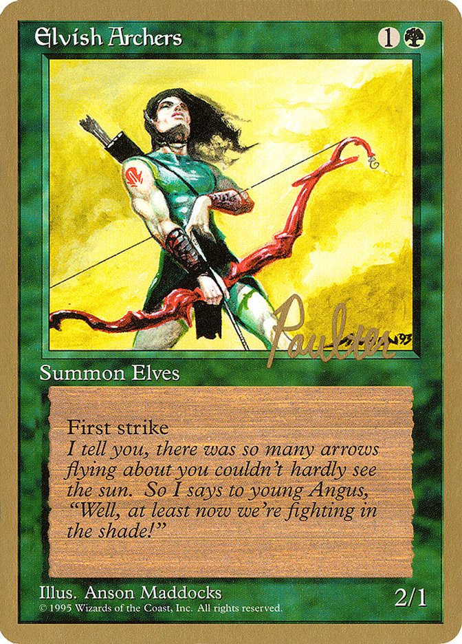 Elvish Archers (Preston Poulter) [Pro Tour Collector Set] | Gaming Infinity