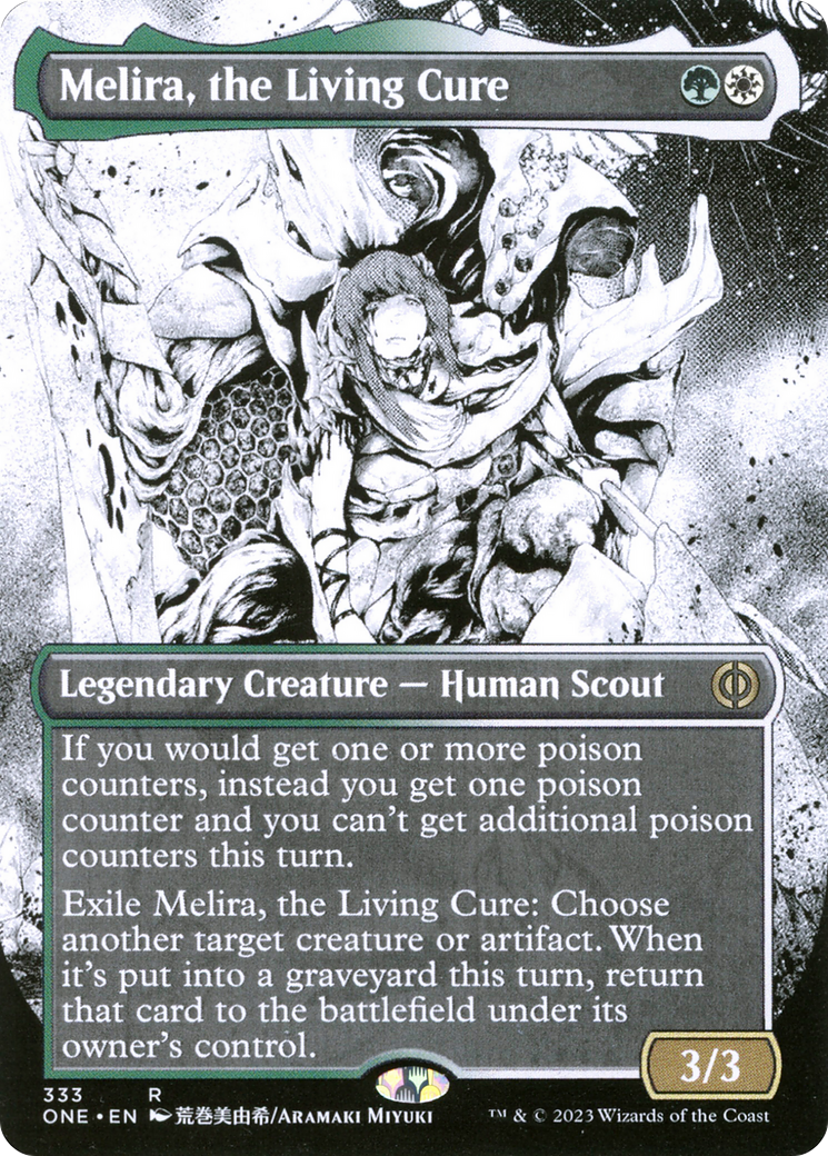 Melira, the Living Cure (Borderless Manga) [Phyrexia: All Will Be One] | Gaming Infinity