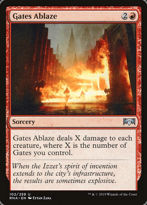 Gates Ablaze [Ravnica Allegiance] | Gaming Infinity