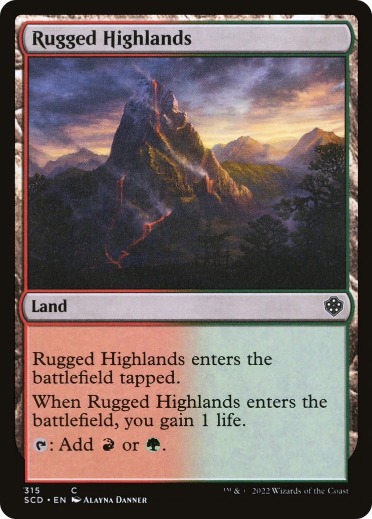 Rugged Highlands [Starter Commander Decks] | Gaming Infinity