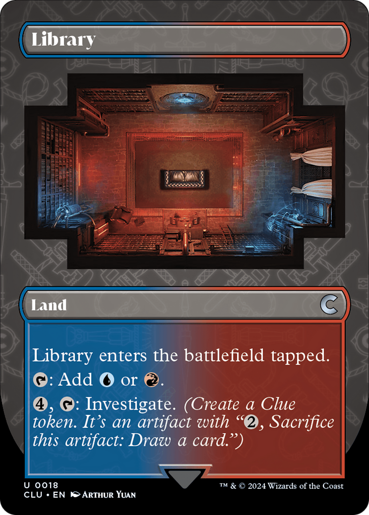 Library (Borderless) [Ravnica: Clue Edition] | Gaming Infinity