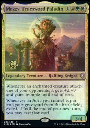 Mazzy, Truesword Paladin [Commander Legends: Battle for Baldur's Gate Prerelease Promos] | Gaming Infinity