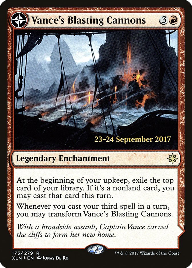 Vance's Blasting Cannons // Spitfire Bastion  [Ixalan Prerelease Promos] | Gaming Infinity