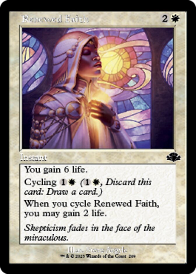 Renewed Faith (Retro) [Dominaria Remastered] | Gaming Infinity