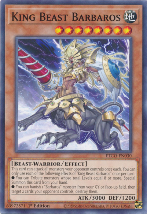 King Beast Barbaros [ETCO-EN030] Common | Gaming Infinity