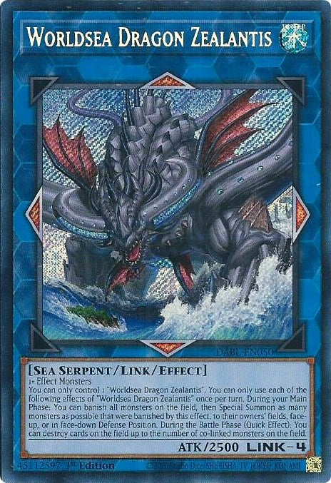 Worldsea Dragon Zealantis [DABL-EN050] Secret Rare | Gaming Infinity