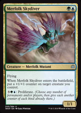 Merfolk Skydiver [War of the Spark] | Gaming Infinity