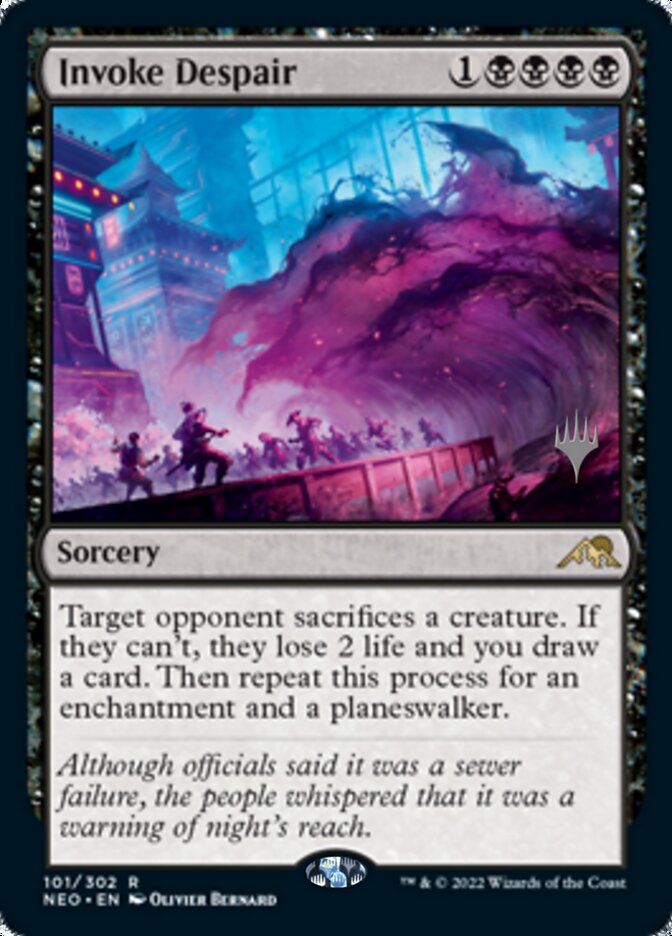 Invoke Despair (Promo Pack) [Kamigawa: Neon Dynasty Promos] | Gaming Infinity