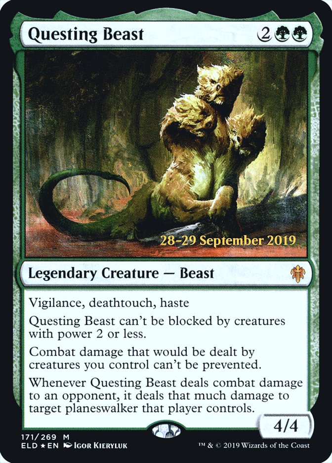 Questing Beast  [Throne of Eldraine Prerelease Promos] | Gaming Infinity