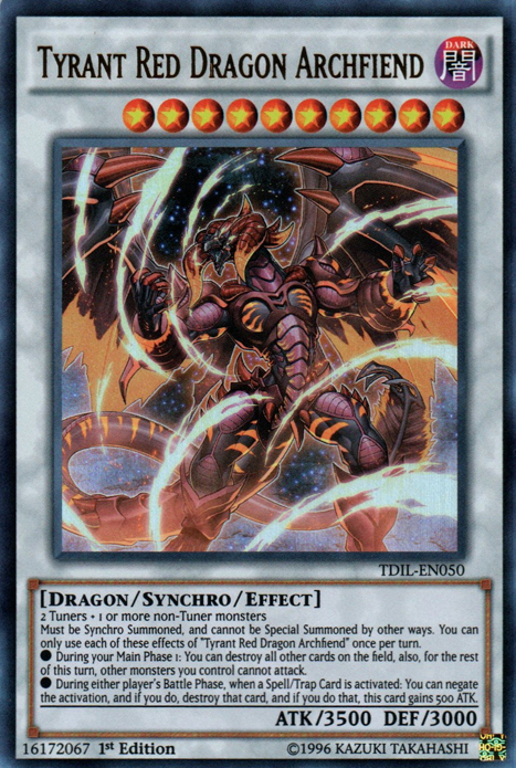 Tyrant Red Dragon Archfiend [TDIL-EN050] Ultra Rare | Gaming Infinity