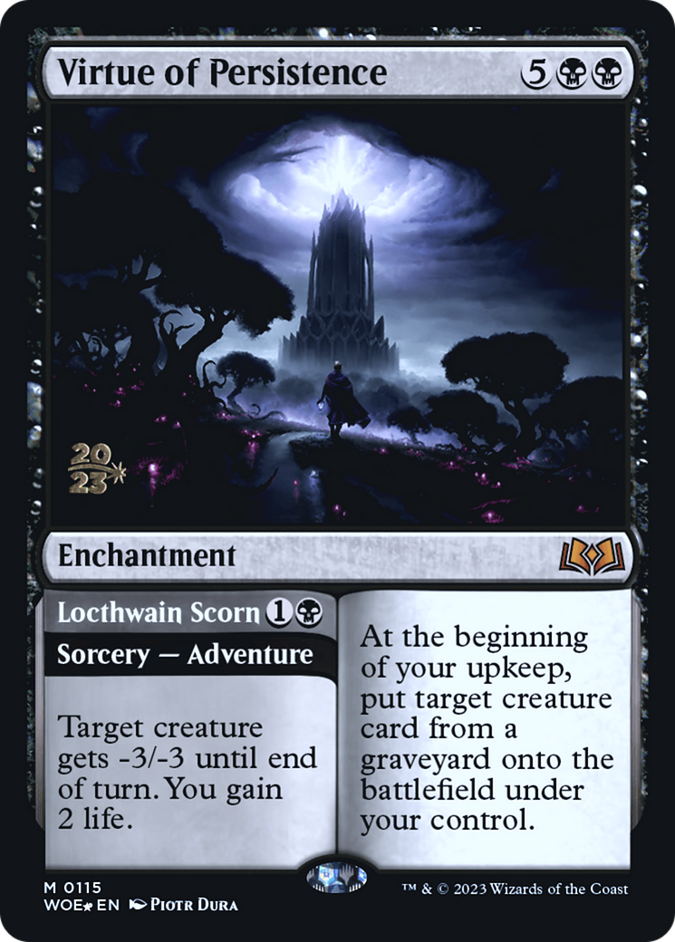 Virtue of Persistence // Locthwain Scorn [Wilds of Eldraine Prerelease Promos] | Gaming Infinity