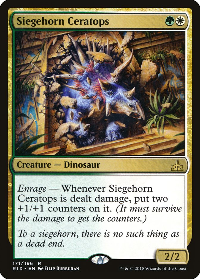 Siegehorn Ceratops [Rivals of Ixalan] | Gaming Infinity