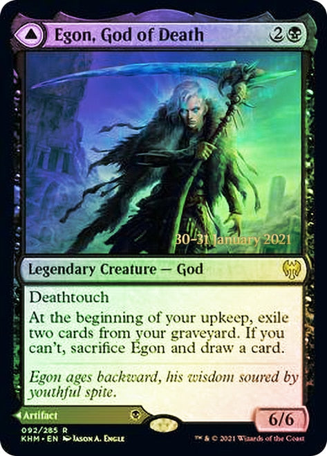 Egon, God of Death // Throne of Death  [Kaldheim Prerelease Promos] | Gaming Infinity