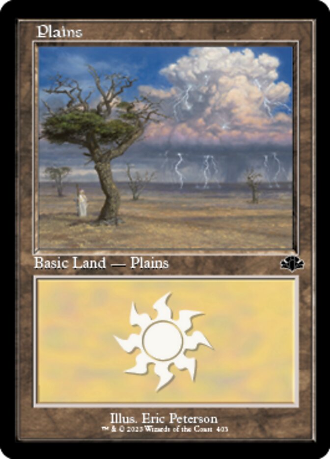 Plains (403) (Retro) [Dominaria Remastered] | Gaming Infinity