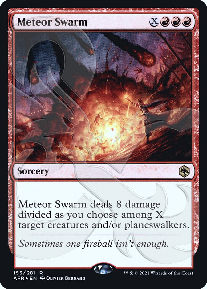 Meteor Swarm (Ampersand Promo) [Dungeons & Dragons: Adventures in the Forgotten Realms Promos] | Gaming Infinity