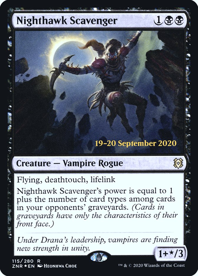 Nighthawk Scavenger  [Zendikar Rising Prerelease Promos] | Gaming Infinity