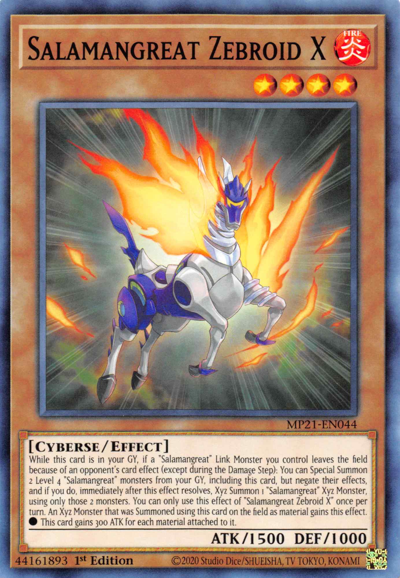 Salamangreat Zebroid X [MP21-EN044] Common | Gaming Infinity
