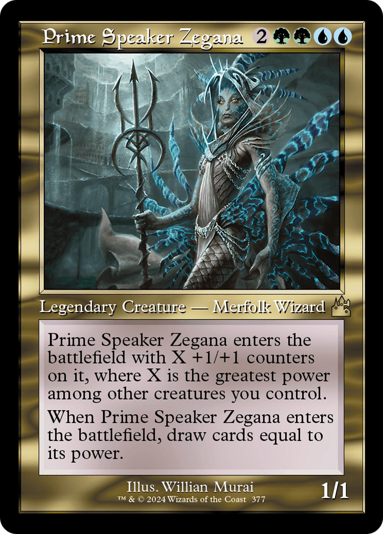 Prime Speaker Zegana (Retro Frame) [Ravnica Remastered] | Gaming Infinity