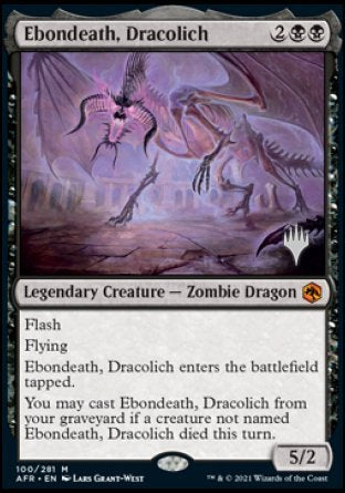 Ebondeath, Dracolich (Promo Pack) [Dungeons & Dragons: Adventures in the Forgotten Realms Promos] | Gaming Infinity