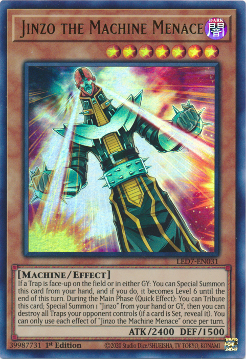 Jinzo the Machine Menace [LED7-EN031] Ultra Rare | Gaming Infinity