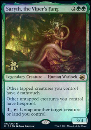Saryth, the Viper's Fang [Innistrad: Midnight Hunt Prerelease Promos] | Gaming Infinity